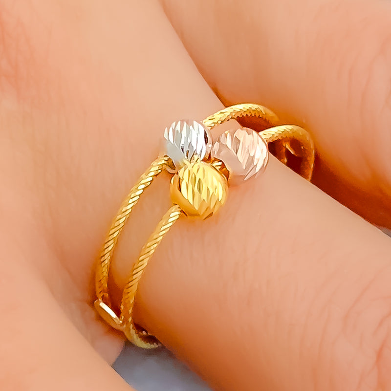 Charming Chic 22K Gold Ring 