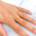 Charming Chic 22K Gold Ring 