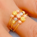 Vibrant Upscale 22K Gold Ring 