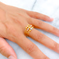 Opulent Multi-Bead 22K Gold Ring 