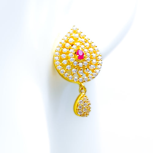 bespoke-shimmering-22k-gold-cz-earrings