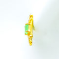 brilliant-green-22k-gold-cz-earrings