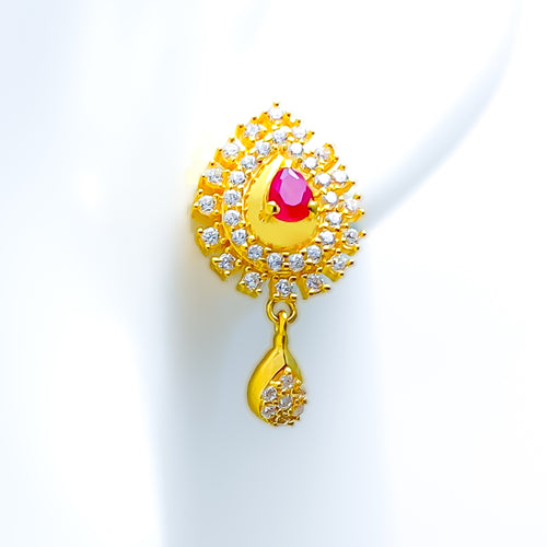 radiant-alluring-22k-gold-cz-earrings