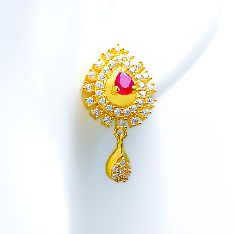 radiant-alluring-22k-gold-cz-earrings