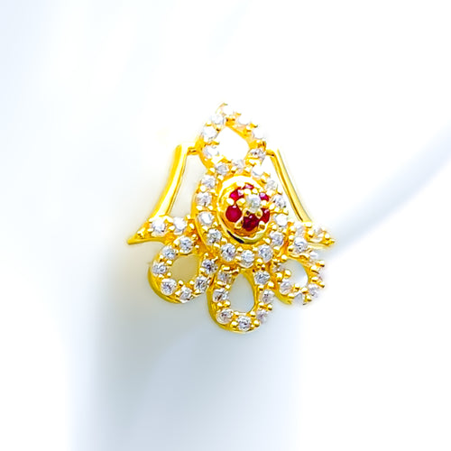 stunning-dressy-22k-gold-cz-earrings