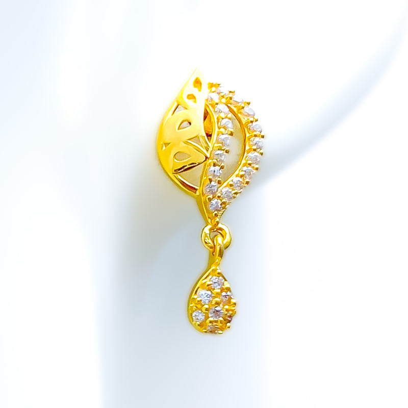 vivid-sparkling-22k-gold-cz-earrings