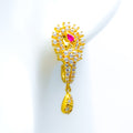 stylish-sophisticated-22k-gold-cz-earrings