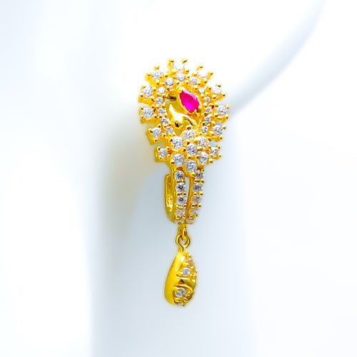 stylish-sophisticated-22k-gold-cz-earrings