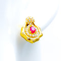 red-accented-22k-gold-cz-earrings