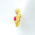 red-accented-22k-gold-cz-earrings