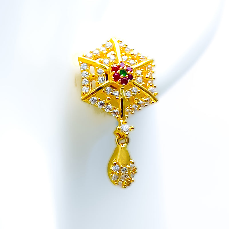 multi-color-trendy-22k-gold-cz-earrings
