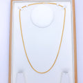 Beaded Square 22k Gold Chain - 26"