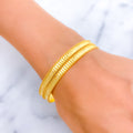 High Finish Layered 22k Gold Bangle Pair 