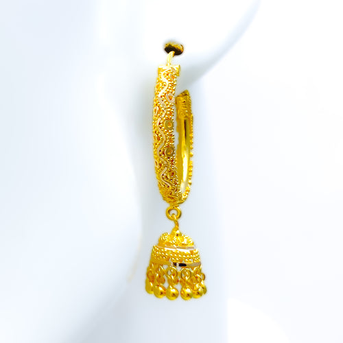 exclusive-tasteful-22k-gold-bali-earrings