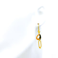 Rare Signature 21k Gold Hanging Earrings 