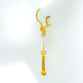 Rare Signature 21k Gold Hanging Earrings 