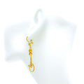 Lovely Radiant 21k Gold Hanging Earrings 