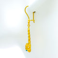 Stylish Grandiose 21k Gold Hanging Earrings 
