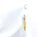 Imperial Glowing 21k Gold Hanging Earrings 