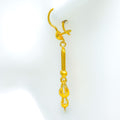 Imperial Glowing 21k Gold Hanging Earrings 