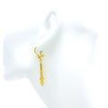Imperial Glowing 21k Gold Hanging Earrings 