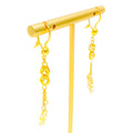 Bespoke Golden 21k Gold Hanging Earrings 