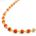 Dazzling Elegant 22k Gold Rudraksh Mala - 25"