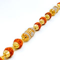 Captivating Bold 22k Gold Rudraksh Bracelet