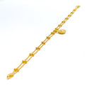 Lush Bespoke 22K Gold Flower Charm Bracelet