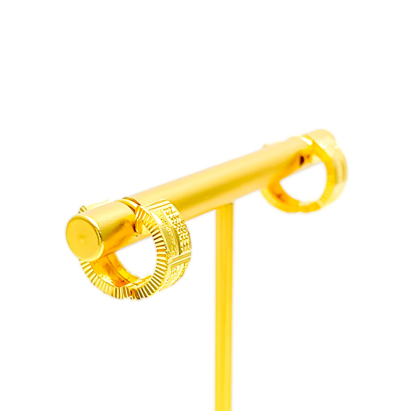 Eternal Radiant 22k Gold Glam Earrings