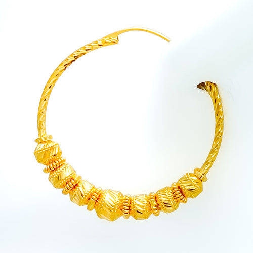 glowing-fine-22k-gold-hoop-earring