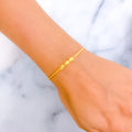 Delicate Dotted 22k Gold Bangle Bracelet 