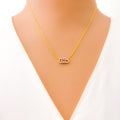 Radiant Paperclip 18k Gold + Diamond Necklace 