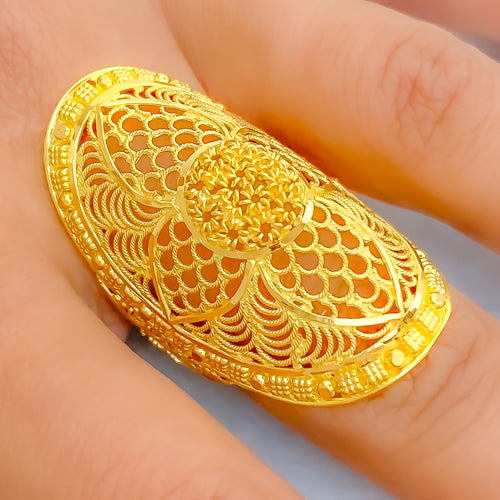 lavish-netted-22k-gold-elongated-floral-ring