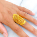 lavish-netted-22k-gold-elongated-floral-ring