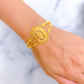 Magnificent Three Chain Oval 22k Gold Bracelet 