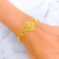 Delicate Diamond-Shaped 22k Gold Bracelet 