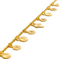 Lovely Shimmering 22K Gold Charm Bracelet