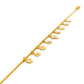 Lovely Shimmering 22K Gold Charm Bracelet