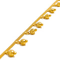 Dainty Elegant 22K Gold Charm Bracelet