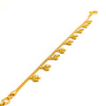 Dainty Elegant 22K Gold Charm Bracelet