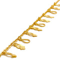 Jazzy Chic 22K Gold Charm Bracelet