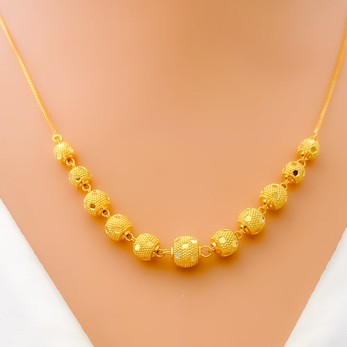Trendy Dressy 22k Gold Necklace