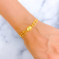 Refined Oval 21k Gold Bracelet 