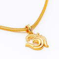 Opulent Traditional 22k Gold OM Pendant 