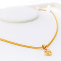 Petite Classy 22k Gold OM Pendant