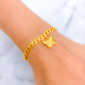 Beautiful Butterfly 21k Gold Bracelet