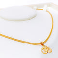 Tasteful Trendy 22k Gold OM Pendant