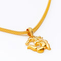 Bright Stylish 22k Gold OM Pendant