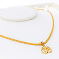 Subtle Alluring 22k Gold OM Pendant